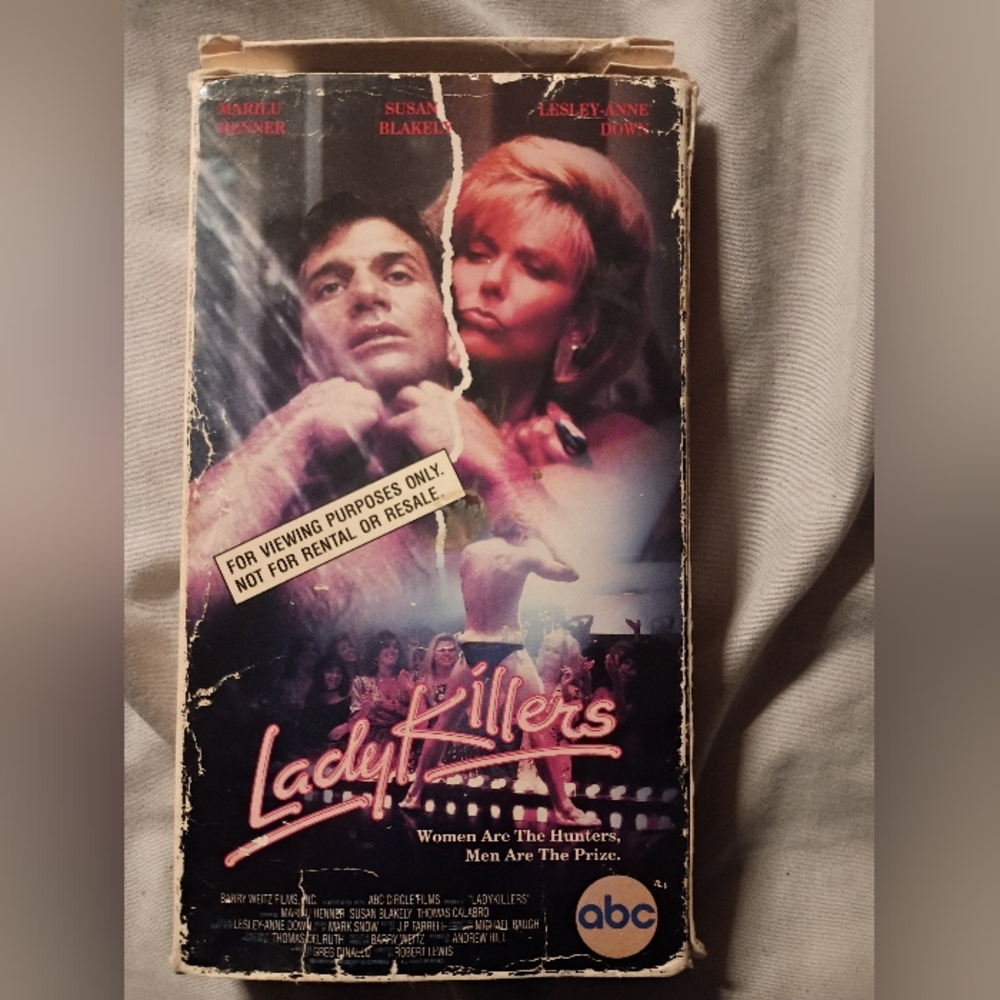 Lady Killers VHS Movie Tape - Pink & Black Cover
